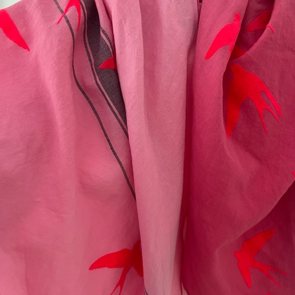 Leigh and Luca scarf, Pink Velvet Frock Freedom - Picture 3 of 4